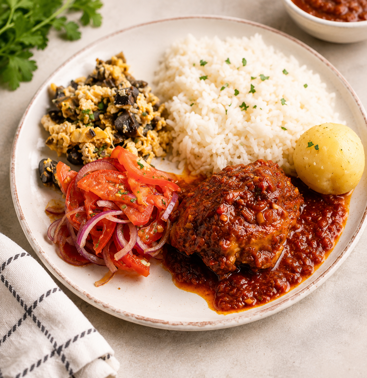 Plato boliviano / Bolivian dish